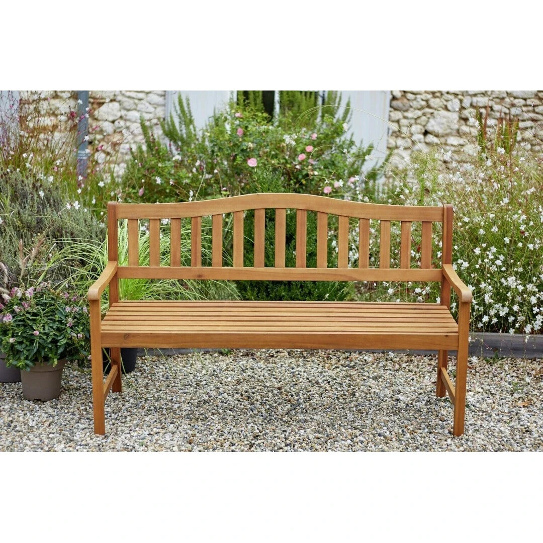 Henrietta 3 Seater Wooden Garden Bench ( B Grade 12359)