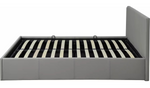 Lavendon Small Double Side Open Ottoman Bed- Grey (B GRADE)