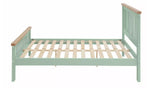 Home Aubrey Double Wooden Bed Frame Sage Green | Modern Bedroom Furniture