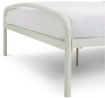 Jubilee Double Metal Bed Frame - Off White