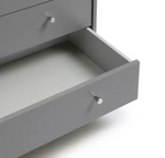 Home Malibu 7 Drawer Chest - Grey|Bedroom Storage Unit for Clothes & Accessories