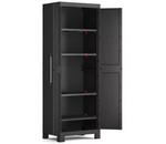Keter Detroit Tall Indoor Garage Storage Cabinet - Black