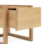 60 Hana 1 Drawer Bedside Table - Oak | Compact Storage Solution