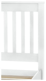 Aspley Single Wooden Bed Frame - White | Kids Bedroom Furniture or Guest Bed