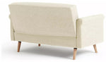 Home Evie Fabric 2 Seater Sofa Natural | Modern Living Room Seating Furniture