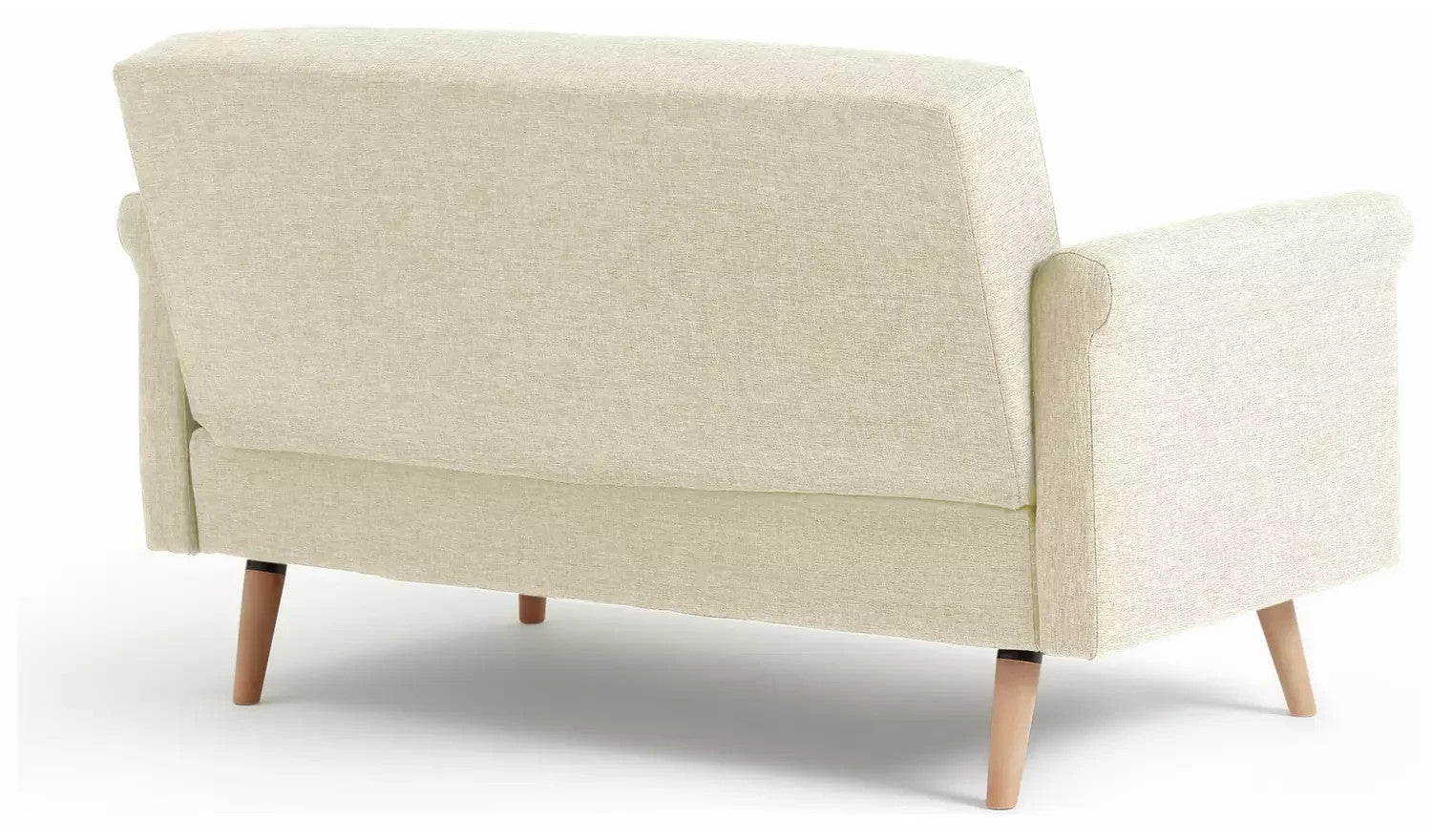 Home Evie Fabric 2 Seater Sofa Natural | Modern Living Room Seating Furniture