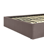 Home Pandora Small Double End Lift Ottoman Bed - Taupe | Organized Sleeping Area