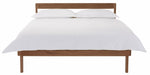 Tatsuma Kingsize Wooden Bed Frame - Walnut | Elegant Home Atmospher