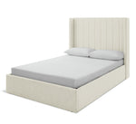 Kempley Double End Lift Ottoman Bed - Cream | Space Saving Sleep Solution