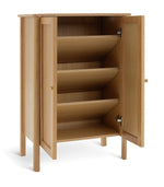 Kent 2 Door Shoe Storage Cabinet - Oak ( B Grade 33939 )