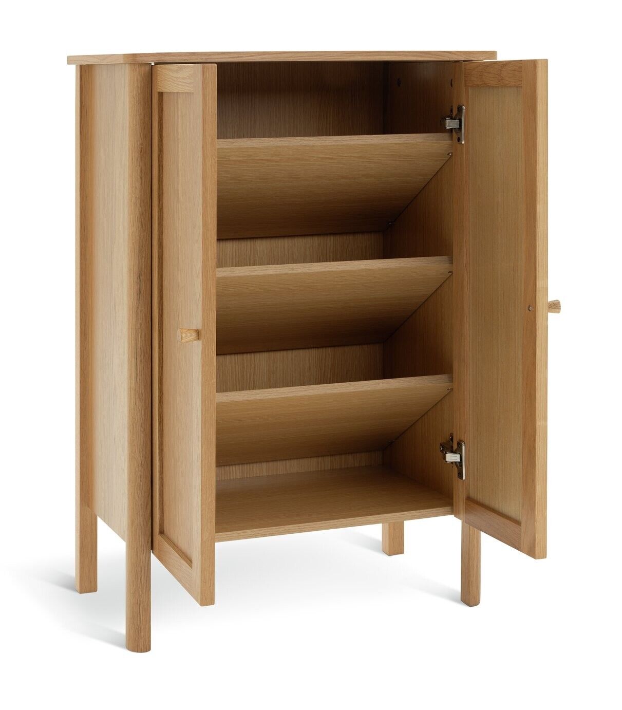 Kent 2 Door Shoe Storage Cabinet - Oak ( B Grade 33939 )