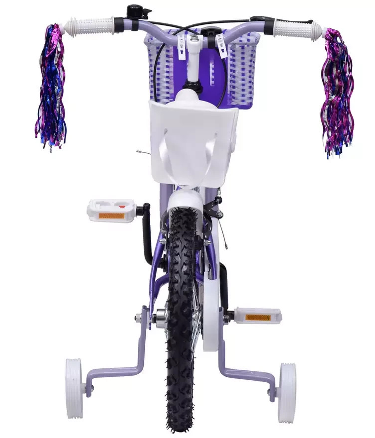 Pedal Pals Glitter 16 Inch Kids Mountain Bike Purple | Children’s Bicycle Bike