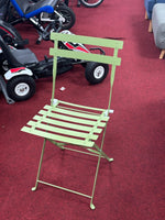 Habitat Eve 4 Folding Metal Garden Chairs - Light Green