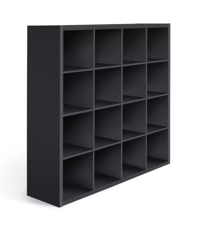 Squares Plus 16 Cube Storage Unit - Black | Contemporary Home Display