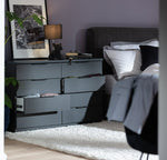 Hallingford 8 Drawer Chest - Anthracite | Modern Bedroom Storage