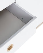 Camden 3 Door 3 Drawer Wardrobe – White & Acacia | All-in-one Storage Solution