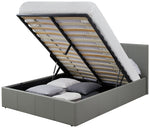 Lavendon Double End Open Ottoman Bed Frame - Grey | Space Saving Sleep Solution