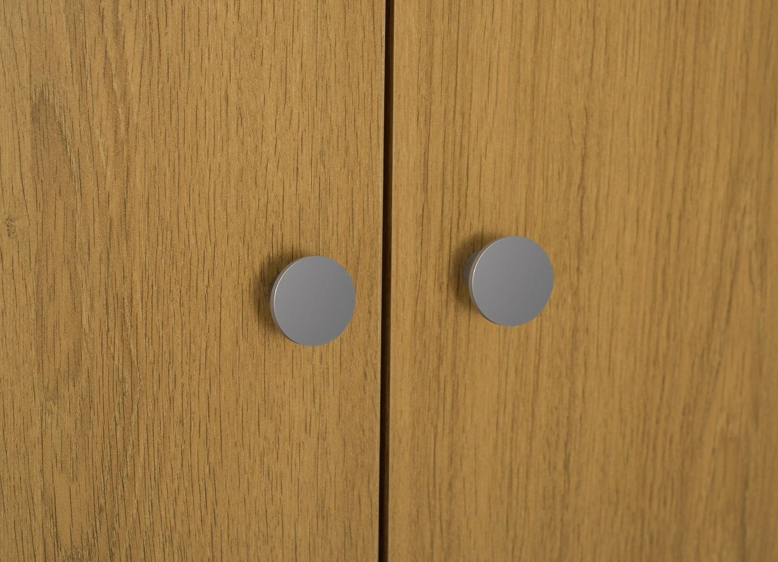 Home Seville 2 Door Open Shelf Wardrobe - Oak Effect | Wardrobe with shelving