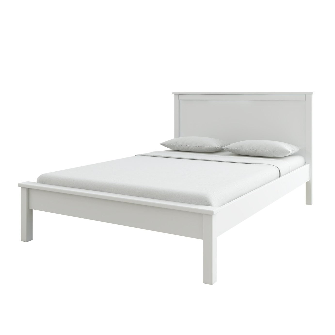 Brooklyn Small Double Wooden Bed Frame - White | Small double bed for small room