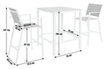Cristo 2 Seater Metal Garden Bistro Set