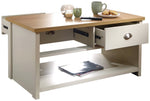 GFW Lancaster 2 Drawer Coffee Table - Cream ( B Grade 38138 )