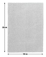 Habitat Recycled Cosy Plain Shaggy Rug - 160x230cm - Natural