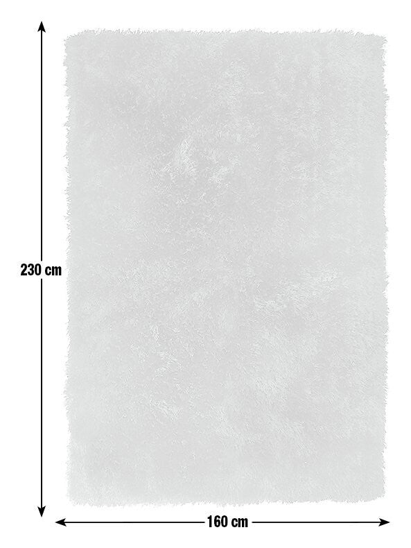 Habitat Luxury Plain Shaggy Rug - 160x230cm - Black