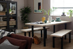 Zayn Wood Effect Dining Table - Natural