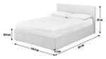 Home Lavendon Small Double End Opening Bed Frame- Grey ( B Grade )