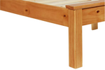 Aspley Small Double Wooden Bed Frame - Oak Stain