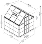 Palram - Canopia Harmony Silver Greenhouse - 6 x 6ft ( B Grade 34367 - 34375 )