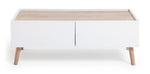 Habitat Skandi 2 Drawer Coffee Table - White Two Tone
