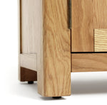 Home Kent 3 Door 3 Drawer Oak Sideboard - Natural | Elegant Living Storage