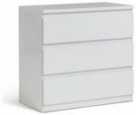 Jenson 3 Drawer Chest - Matte White | Bedroom storage unit white