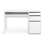 Home Pepper 2 Drawers Large Office Desk - White
