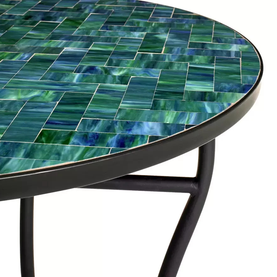 Home Mosaic 2 Seater Metal Garden Bistro Set | Outdoor Patio Furniture Set