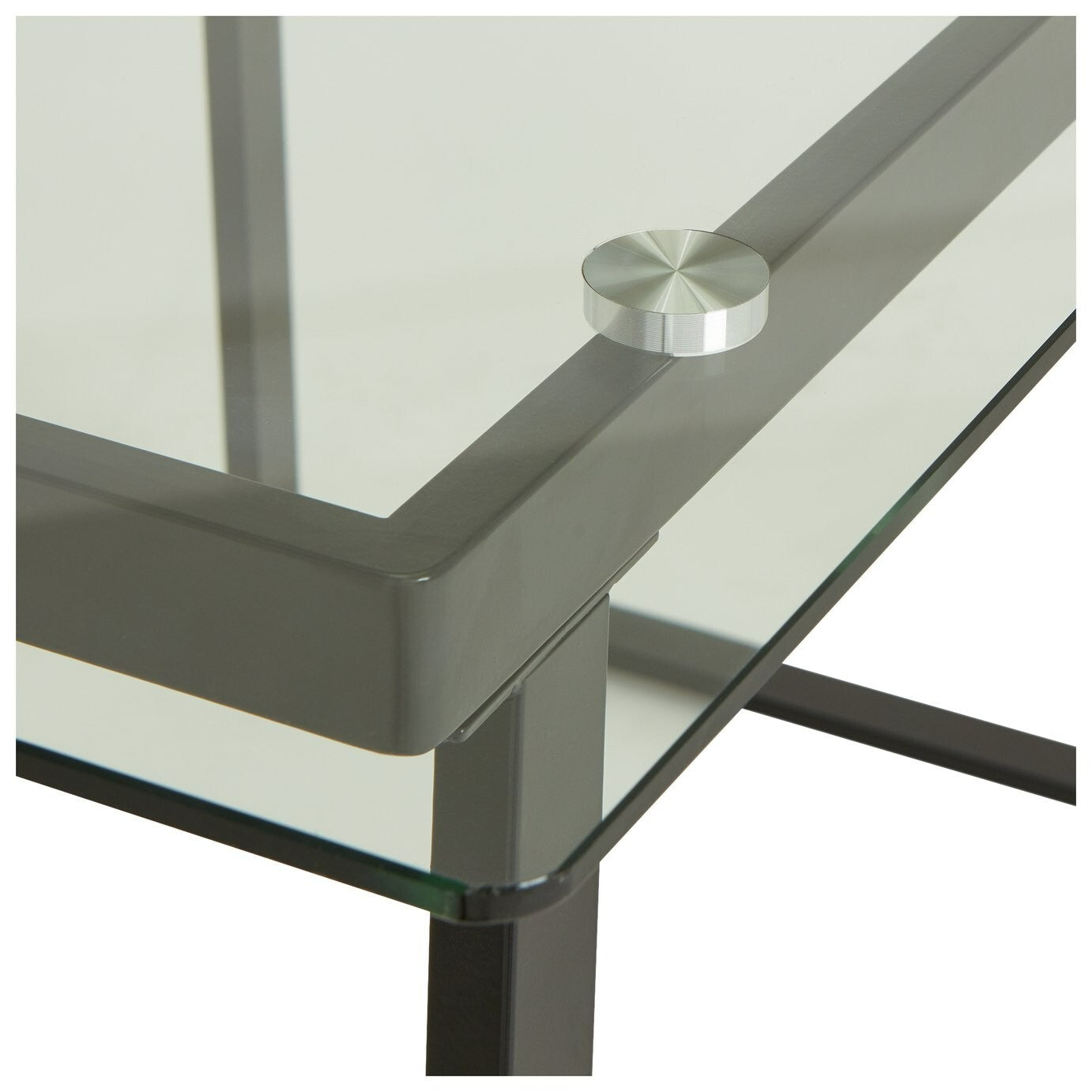 Home Tyrus Glass Dining Table & 4 Natural Chairs | Kitchen Dining Room Furniture