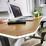 XR Living Oka Compact Office Desk - Oak