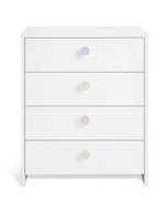Home Juno 4 Drawer Chest White | Bedroom Storage Furniture Unit