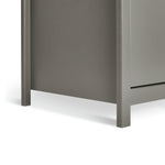 Brooklyn 1 Door 5 Drawer Short Wardrobe - Grey | Short Home Storage