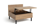 Home Loft Living Lift Up Coffee Table - Natural | Hidden Storage Solution