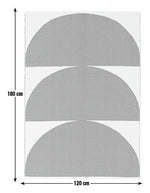Habitat Half Moon Black & White Cotton Flatweave Rug