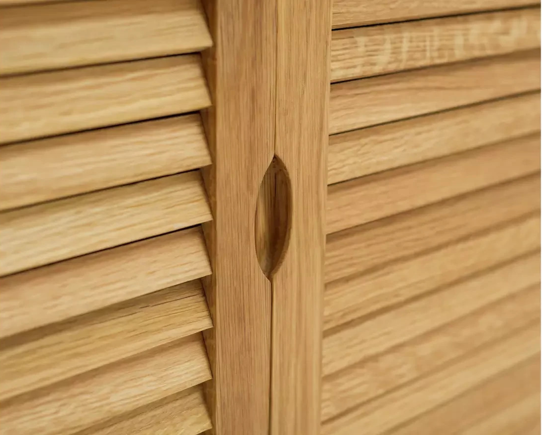 Oiled Slatted Sideboard - Natural (B Grade 1070)