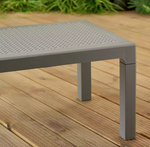 Home Baltimore 2 Seater Plastic Garden Bistro Set | Outdoor Patio Table & Chairs
