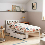Habitat Ronnie Single Bed Frame and Drawer - White ( B Grade 12671 - 12669 )