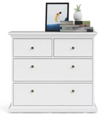 Tvilum Paris 4 Drawer Chest - White ( B Grade )