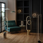 Habitat Pill LED Floor Lamp - Brushed Brass