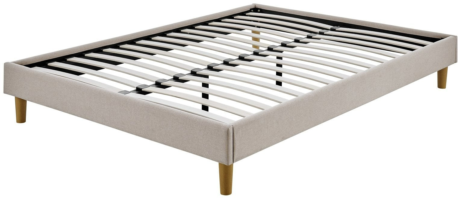 Arthur Platform Kingsize Bed Frame - Natural | Sleek low profile platform bed