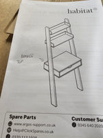 Ladder Office Desk - White ( B Grade )