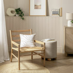 Habitat Laurie Solid Oak Lounge Chair - Natural